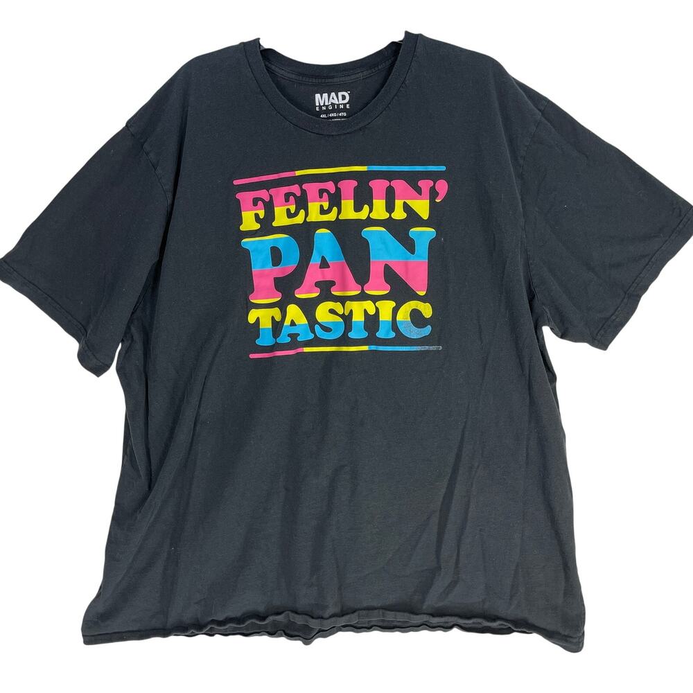 Mad Engine Adult Size 4XL Feelin Pantastic T-Shirt Short Sleeve Crew Neck Cotton